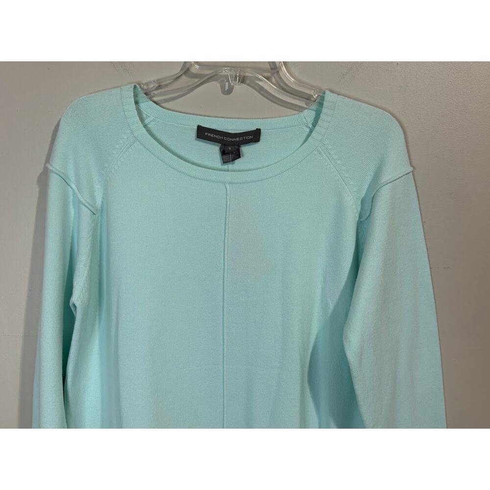 French Connection Mint Green Crew Neck Pull Over‎ Sweater Size Small NWT - Picture 2 of 7